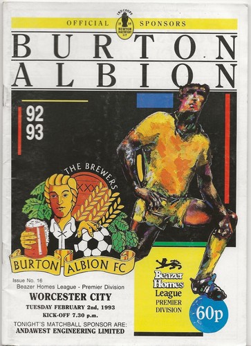 1992 burton albion v - burton,