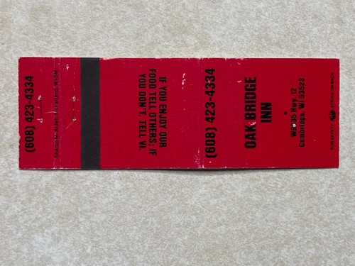 As352 vintage matchbook - as352,