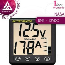 NASA Marine BM1 Clipper Battery Monitor - 12VDC + 5m Cable Included│For Boats