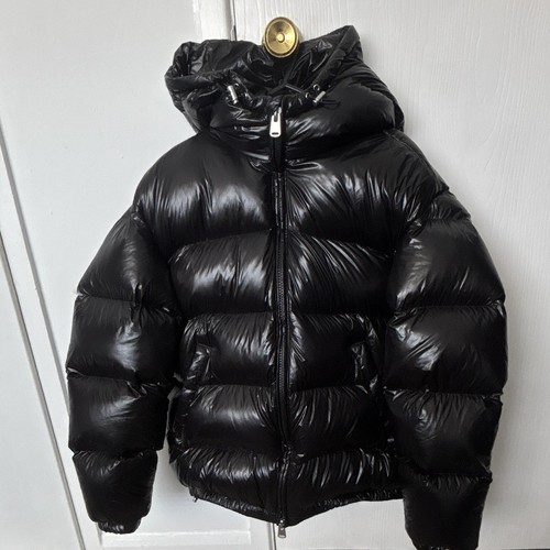 Zara black hooded puffer - hooded,