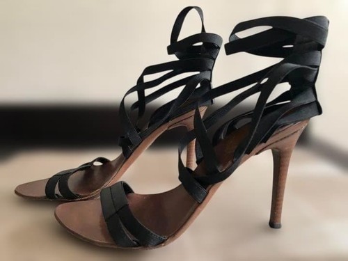 Gucci strap sandals - wood, heel