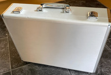 Quality Aluminium Flight Brief Case Document Storage Cream Lining - Ref 106