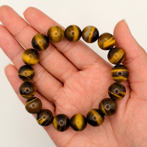 12mm tigers eye bracelet - 12mm,