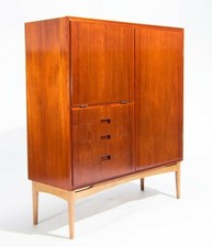 Lovely Mid Century Teak & Oak Cabinet Sideboard Danish 1950’s Vintage Furniture 