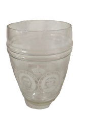 Commemorative 1937 Coronation Glass 10cm tall