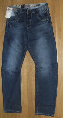 Eto mid wash tapered jeans - mid,