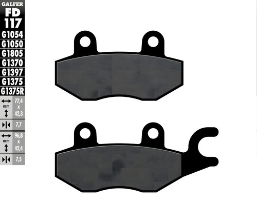 Brake pads set galfer - set,