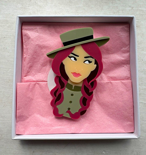 Deer arrow brooch - brooch,, little