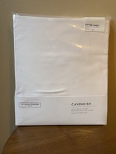 The White Company 800 TC Cavendish Deep Fitted Double Sheet White RRP£145
