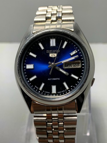 Vintage seiko automatic blue - seiko, 5