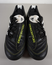 Mens Adidas Predator Absolado Black Leather Astro Turf Football Trainers - UK 10