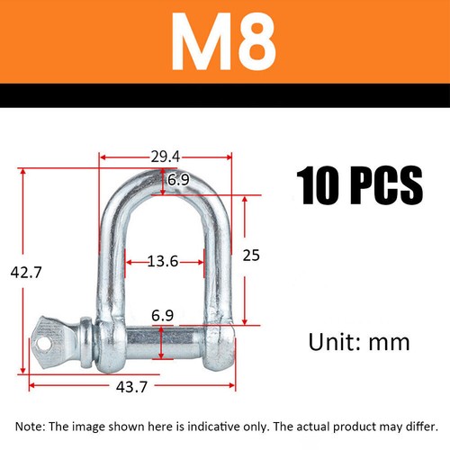 Shackles mm galvanised - 8,