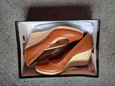 Dune Annabel Tan Brown wedge