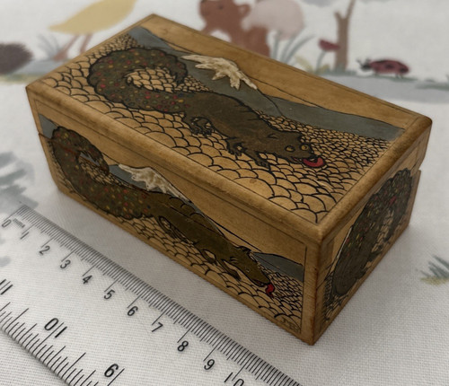 Hand painted dragon lizard - dragon,