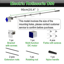 BBQ Grill Rotisserie Kit