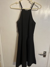 Select Uk Size 10 Women’s Black Dress Sleeveless Knee Length