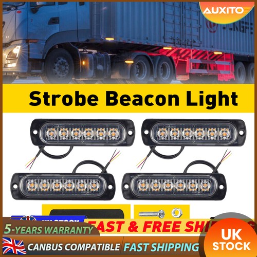 Led amber strobe flashing - 6,