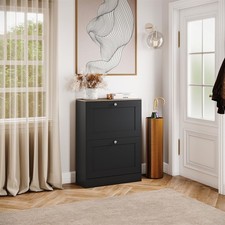 Modern 2 Drawer Shoe Cabinet