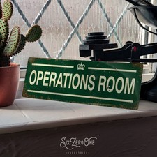 WW2 OPERATIONS ROOM Metal Sign