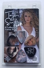 Taylor Swift set of 6 Collectible Holographic 2008 Lenticular Guitar Picks