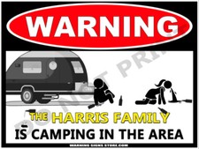 Personalized Camping Sign -