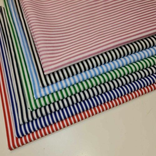Candy stripe polycotton fabric - stripe,