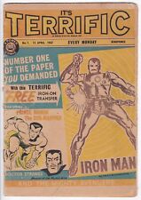 Terrific comic #1 (15/04/1967). Marvel UK. Sub-mariner/Avengers. FR/GD (worn)