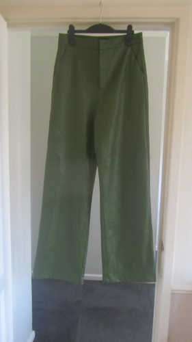 Zara green khaki faux leather - khaki,
