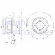 Brake Discs Front FOR TRIUMPH SPITFIRE 1.3 1.5 67->80 FD FM Delphi