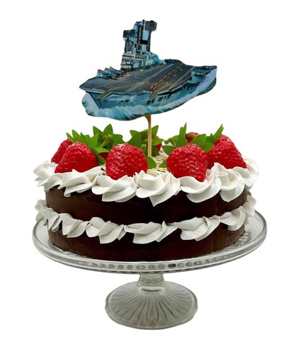Aircraft carrier cake topper - topper,