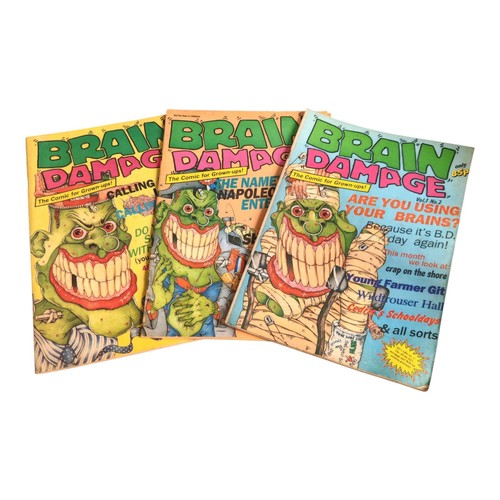 Brain damage comics bundle - comics, x3