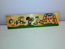 Vintage 1980s 5-Piece ELC Early Learning Centre Playground Wooden Jigsaw Puzzle