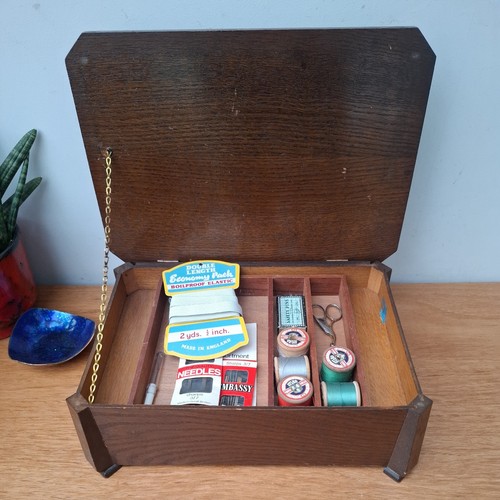 Vintage art deco wooden sewing - wooden,