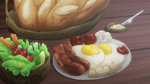 Food breakfast plates sausage - breakfast,