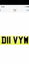 DAVY PRIVATE NUMBER PLATE D11VY.W PERSONAL CAR REGISTRATION DAVE DAVIE DAVID X