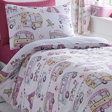 Campervan Caravan King Size Duvet Set with Pillow Case