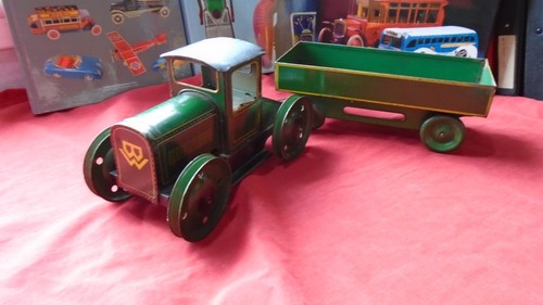 Vintage bing tractor with - vintage,