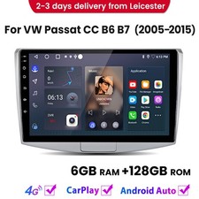 For VW Passat B6 B7 CC Carplay Android14 Car Radio Stereo GPS SAT NAV BT 6+128GB