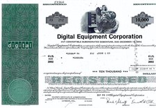 DEC Digital Equipment Corporation 1977, 4 1/2% Debenture due 2002 ($10,000)