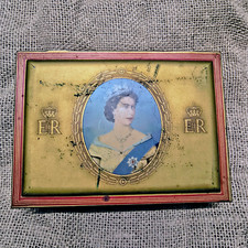 Vintage Coronation Tin Queen Elizabeth II 1953 Corination Gold Flake Cigarettes