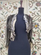 Antique 19thC Edwardian Crushed Velvet Bolero Jacket