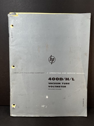 Operating service manual - &,