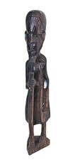 Wooden Carved African Tribal Elder Male Figure Hand Carved Statue Vintage 41cm