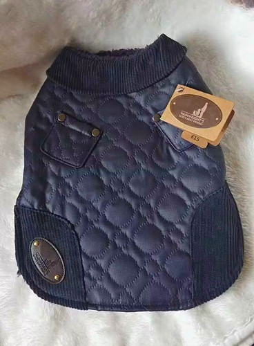 Wainwright quilted navy dog - quilted,