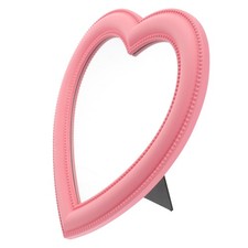  Love Mirror Girl Office Pink White Wall Make up for Girls Compact Heart Shaped