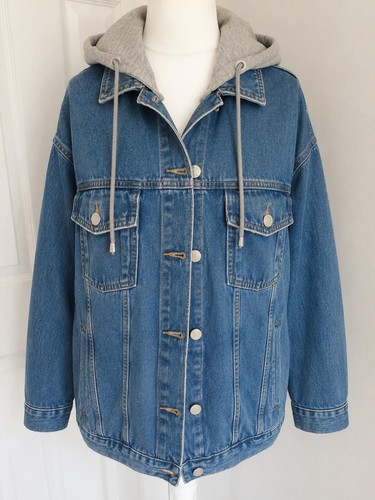 Bershka denim jacket with - denim,