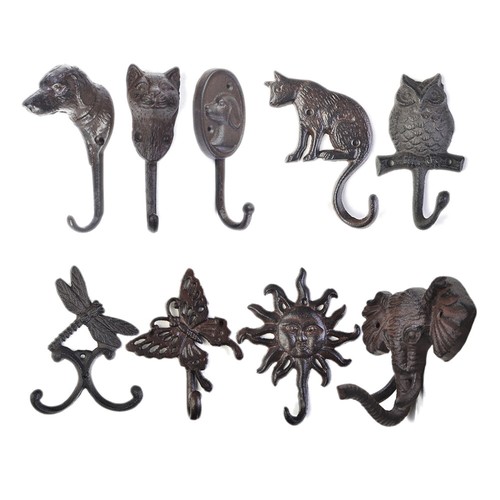 Vintage rustic animal hook key - rustic,