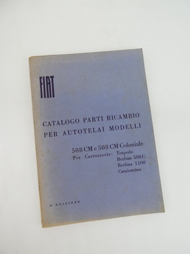 Fiat catalog 1940 original - catalog,