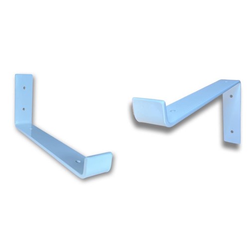 White scaffold board shelf