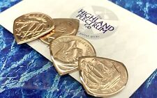 Perfect Gift.  One George VI 1952 Half Penny Coin Guitar Plectrum.